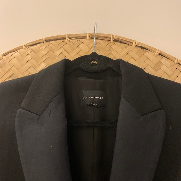 Woman’s Club Monaco Black Danton Tux Blazer - Picture 4 of 10